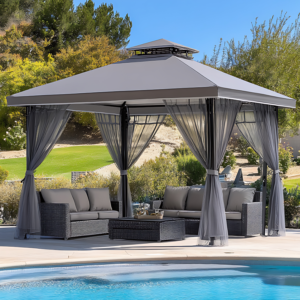 Hardtop Steel Roof Gazebo
